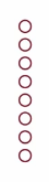 A column of eight identical red circles used to represent eight instructions within a program.