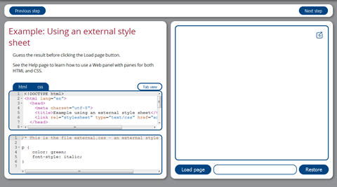 Layout with all code panes